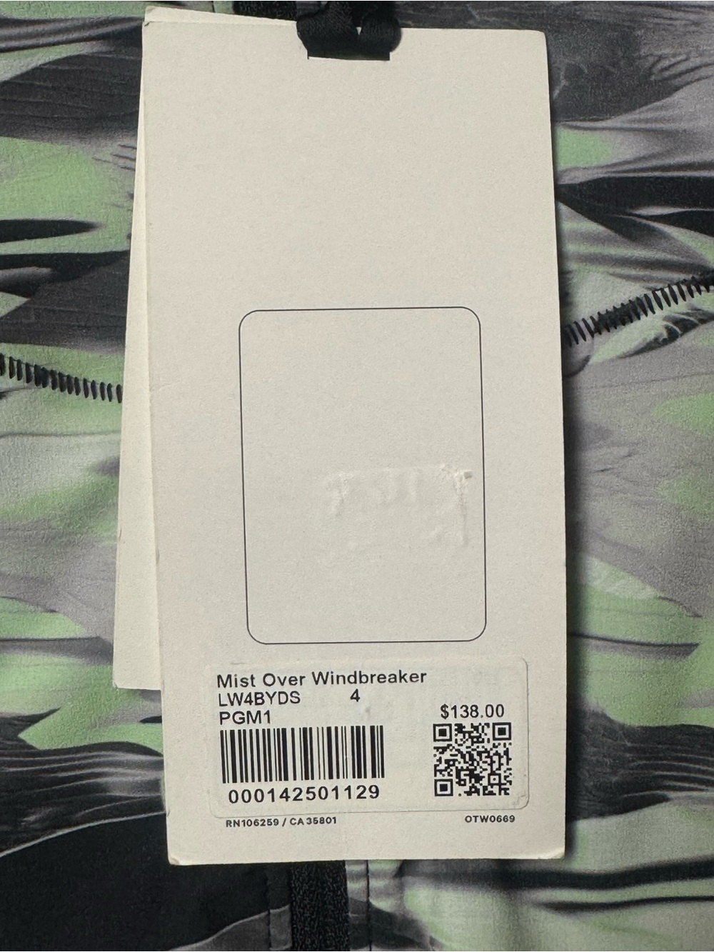 NWT Lululemon Mist Over Windbreaker
Paint Glide Multi Size 4 - Picture 9 of 9